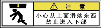 警告ラベル中国簡体語Y7W-863-SS