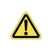 びっくりマーク注意ラベルT-02-SSの画像