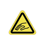 挟まれ注意ラベルT-04-SSの画像