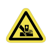 挟まれ注意ラベルT-13-Sの画像