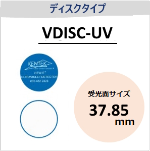 View-IT UVディテクター　VDISC-UV　ディスクタイプ　（受光面サイズ：φ37.85mm）