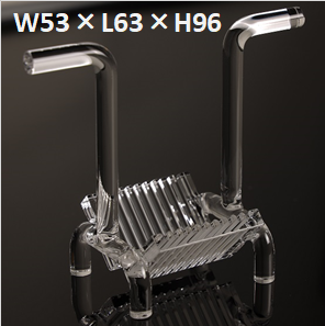 Labo用石英ラック　53×63×96H　