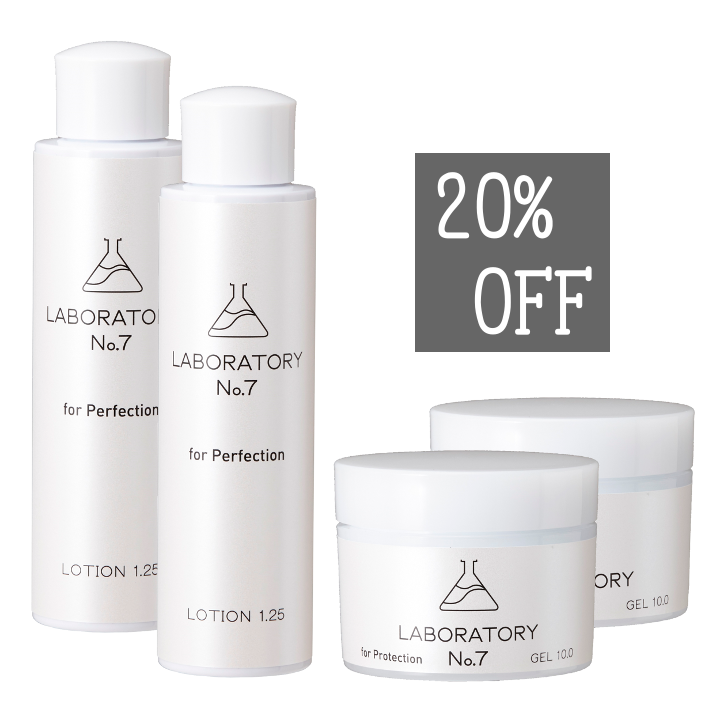 【送料込み】【20％OFF】『LOTION 1.25』と『GEL10.0』の2セット。いちばんお得な3ヶ月分のスキンケアセット
