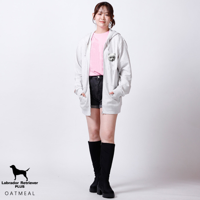 でびるんげーむす！コラボ フーディー パーカーLサイズ 受注期間限定！ぽんすけ大先生コラボ企画！コラボZIPパーカー◇ぽん
