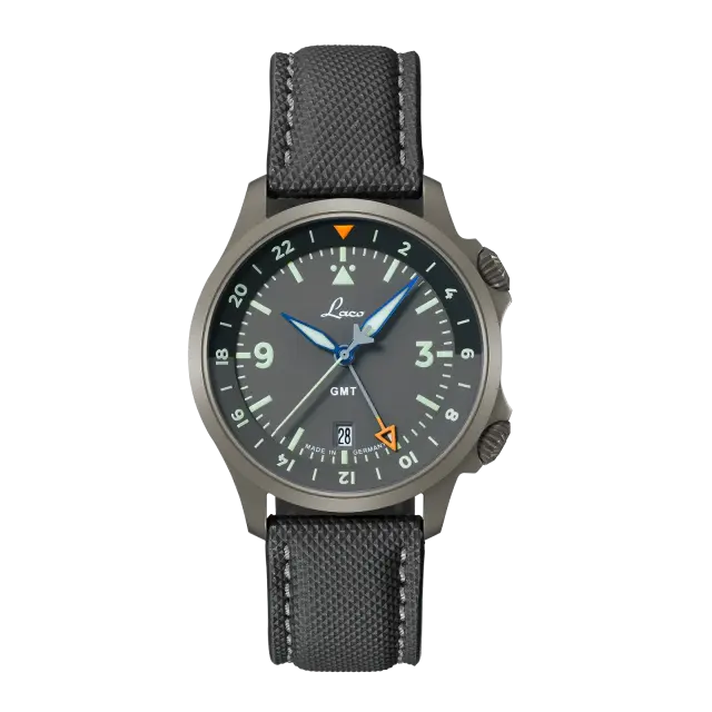Laco 862188 PILOT Frankfurt40 GMT Grau パイロット フランクフルト40 GMT グラウ