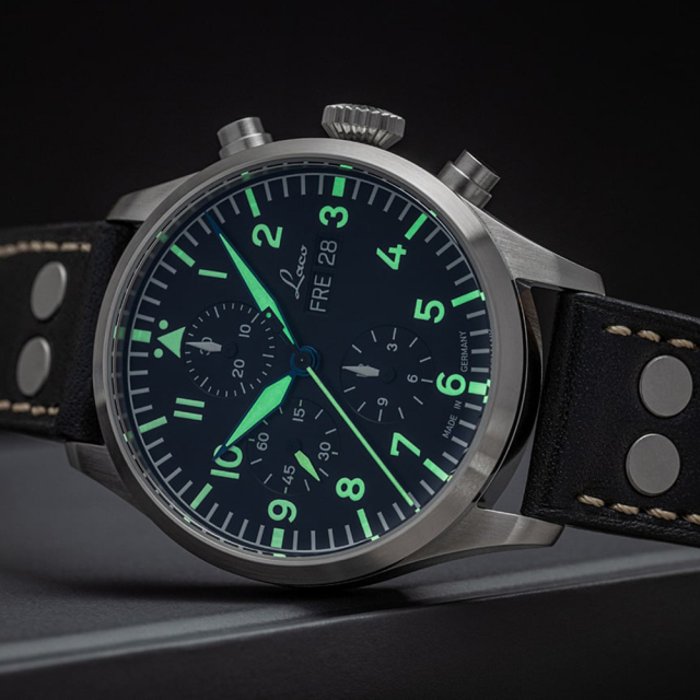 Laco 862148 CHRONOGRAPHS Kiel.2 Schwarz クロノグラフ キール.2