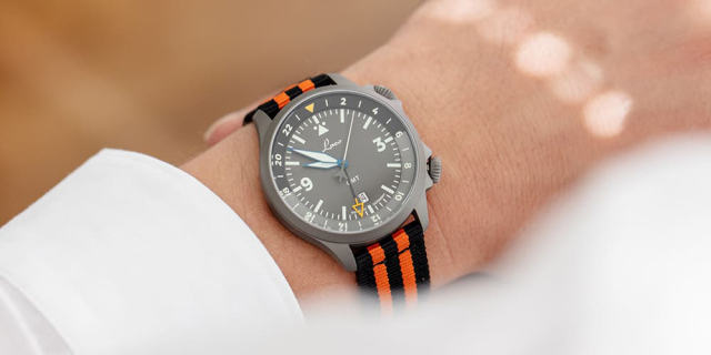 Laco 862120.2 PILOT Frankfurt GMT Schwarz パイロット