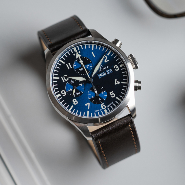 Laco 862186 CHRONOGRAPHS Kiel.2 Blau クロノグラフ キール.2 ブラウ