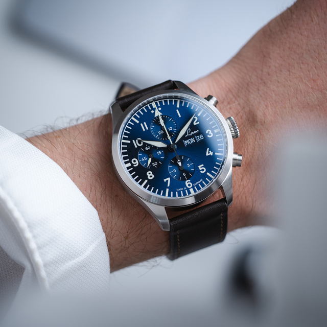 Laco 862186 CHRONOGRAPHS Kiel.2 Blau クロノグラフ キール.2 ブラウ