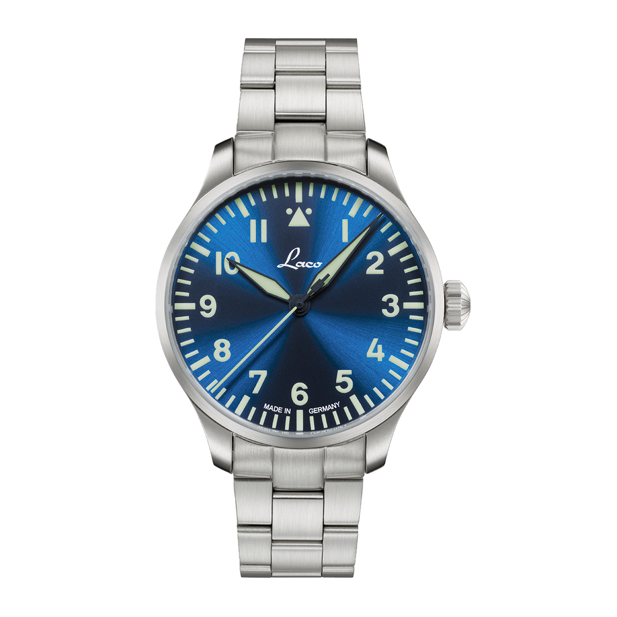 Laco 862102.2.MB PILOT Augsburg39 BlaueStunde パイロット アウクスブルク39 ブラウシュトゥンデ メタルベルト