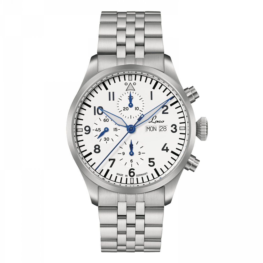 Laco 862153.MB CHRONOGRAPHS Kiel.2 Weiss クロノグラフ キール.2 ヴァイス MB