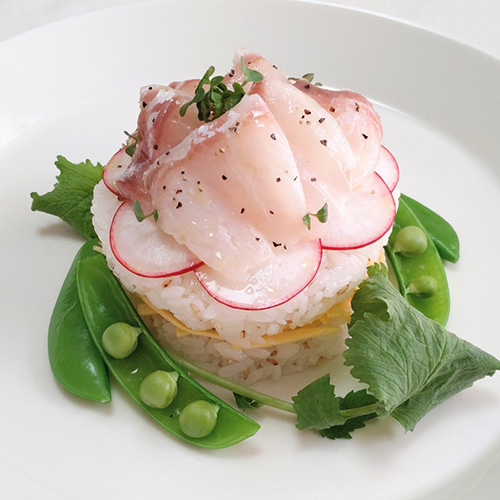 減塩レシピ　鯛の洋風ちらし寿司