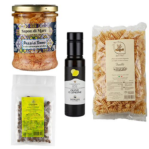 ツナ　サラダ　パスタセット