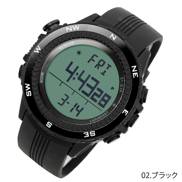 一番売れているドイツ製センサー搭載 アウトドアウォッチ