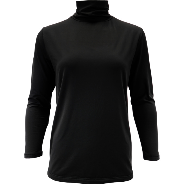CBK アウトドア・釣り・旅行用品 黒 タートルネック 長袖 インナーウェア