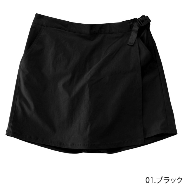 最高峰のはっ水トレッキングパンツ キュロット スカート レディース