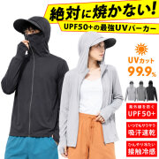 UVカット パーカー メンズ レディース [ 360°日焼け対策できるツバ付き UPF50+ UVカット99.9％ ひんやり冷たい接触冷感 吸水速乾でベタつかない ] ラッシュガード 熱中症対策 フェイスカバー 帽子 夏 uvパーカー 暑さ対策 冷やす アウトドア 水着 LAD WEATHER ラドウェザー