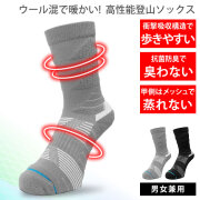 登山 靴下 メンズ レディース [ ウールで足元までしっかり暖かい 抗菌防臭 厚手のパイルで衝撃吸収  滑りにくい ] あったかい靴下 山登り キャンプ アウトドア ウォーキング あったか 暖かい 冷え性 釣り ゴルフ 夏用 春用 秋用 冬用 中厚手 LAD WEATHER ラドウェザー