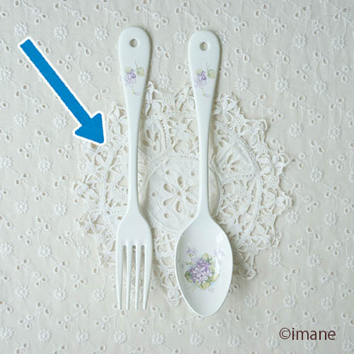 スミレ デザートフォーク  [ご予約商品]