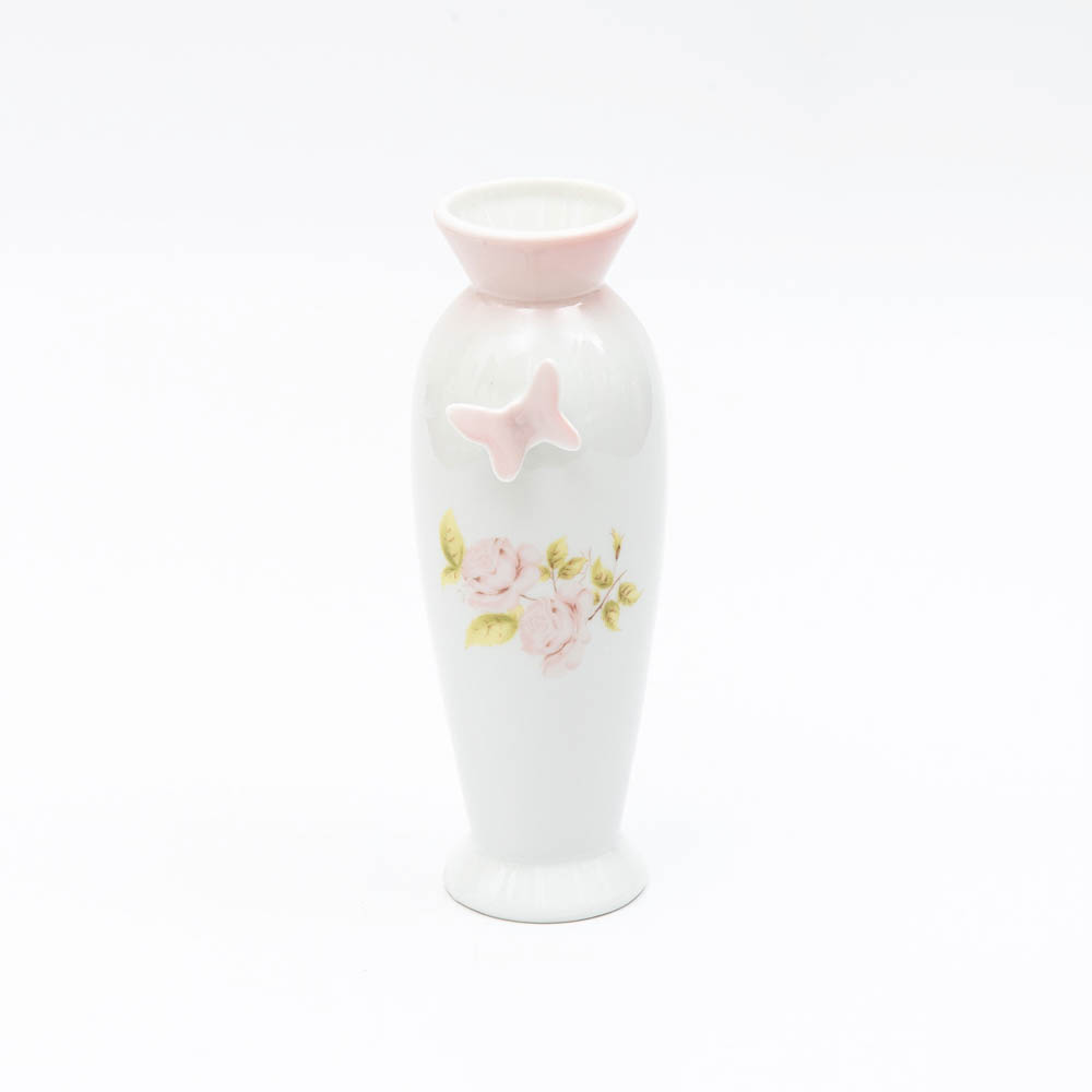 ダイアナローズ　蝶付き花瓶 [ご予約商品]