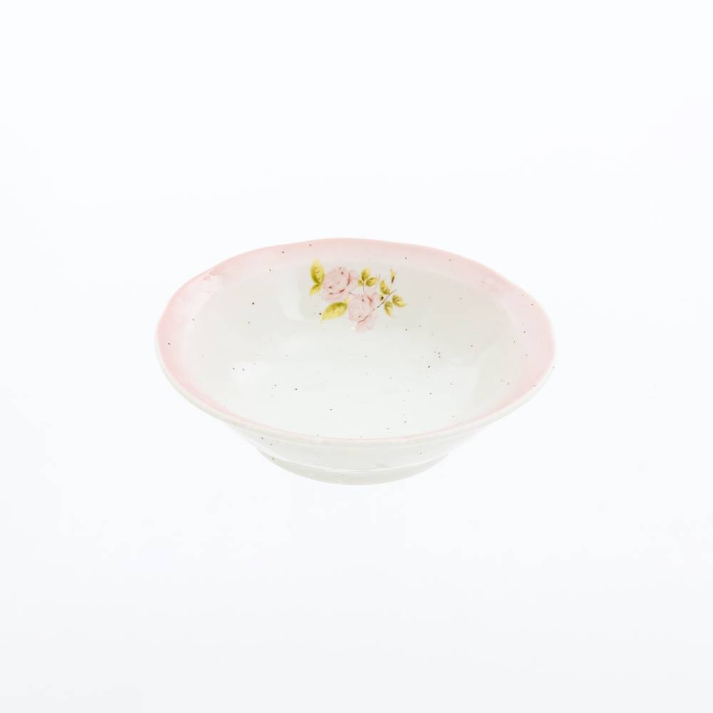 浪漫ダイアナローズ　雪粉引フルーツ皿 [ご予約商品]