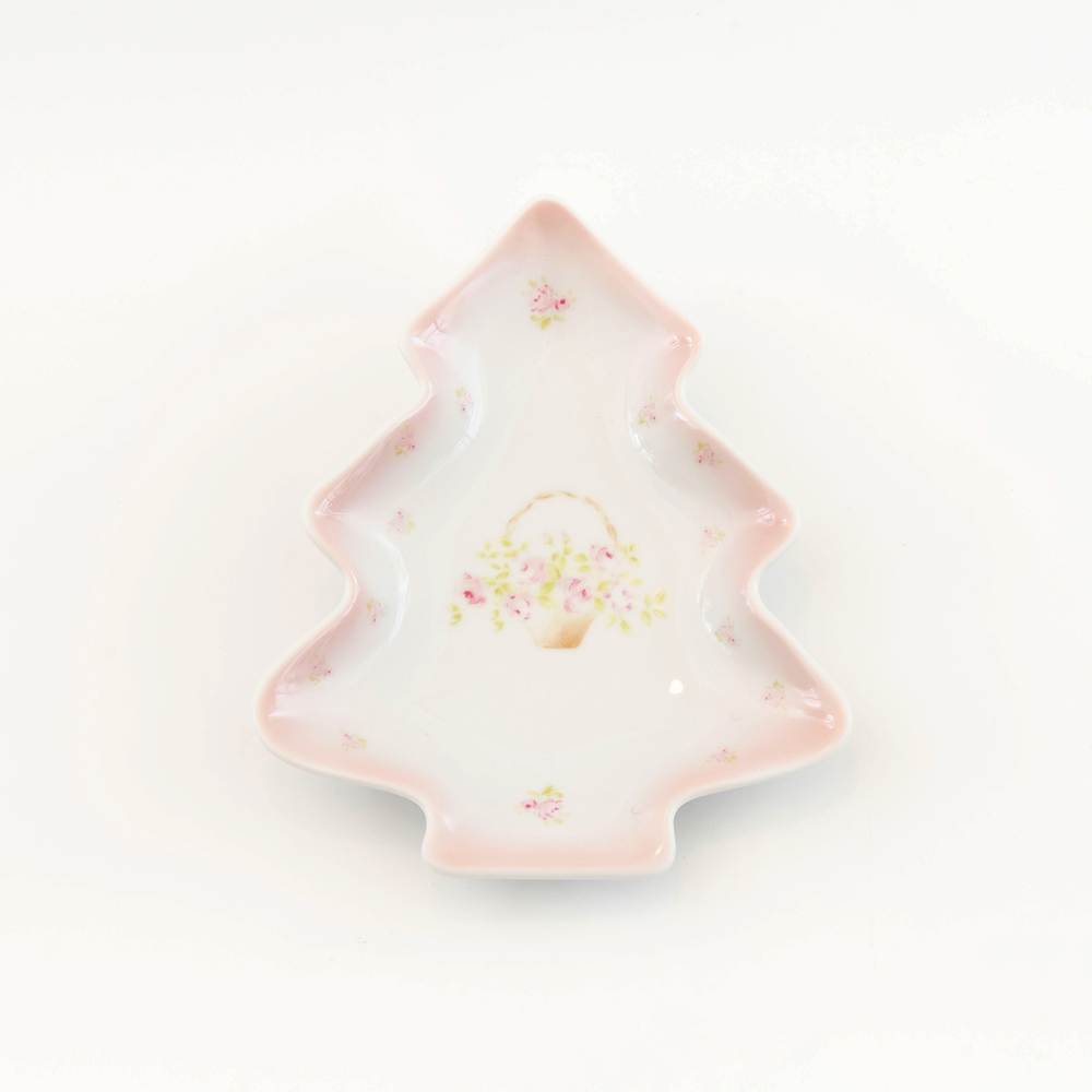 [ご予約商品]ローズバスケット　クリスマストレーM