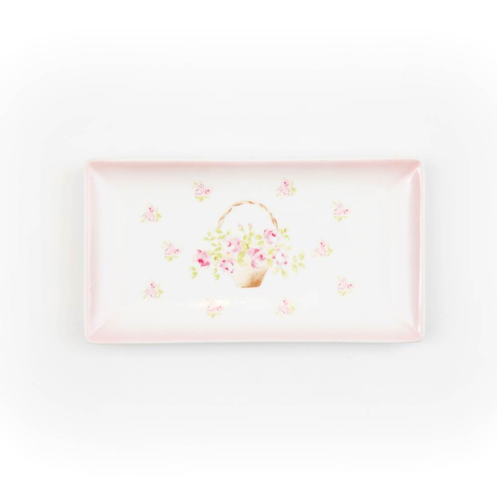[ご予約商品]ローズバスケット　オブロング20cm皿