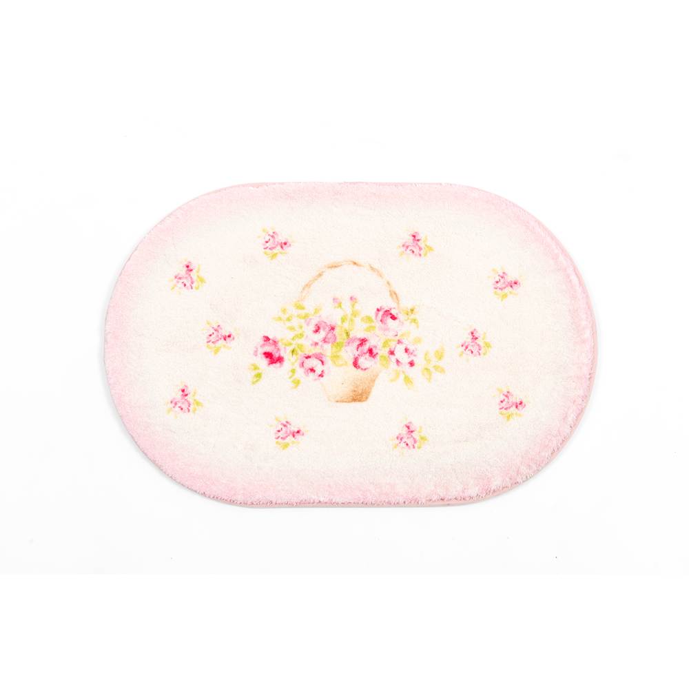 ローズバスケット　ふわふわシャギーマットオーバル [ご予約商品]