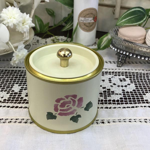 ローズ デコレーション缶S