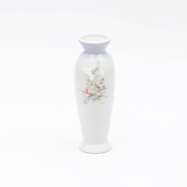 ビビアン　パープル　蝶付き花瓶 [ご予約商品]