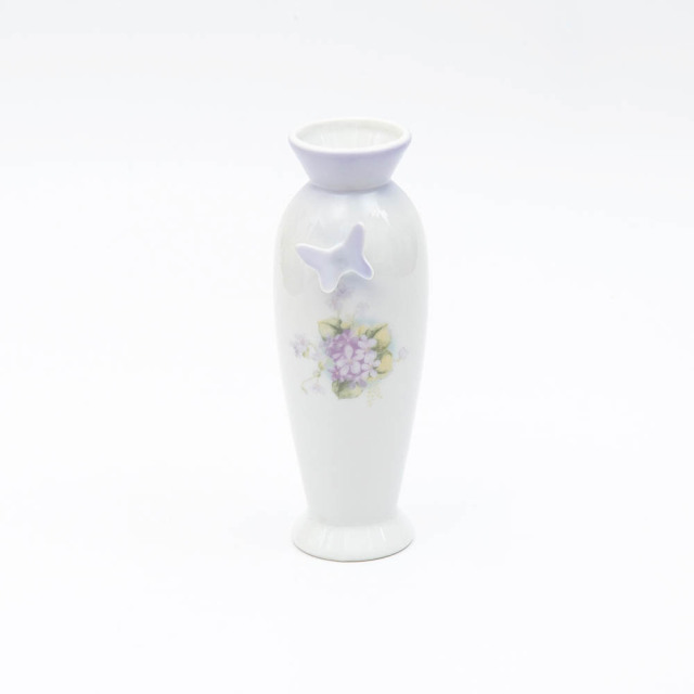 スミレ　蝶付き花瓶 [ご予約商品]