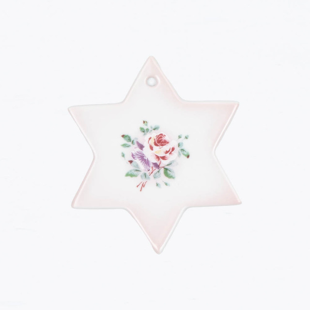 プリンセスローズ　6角星オーナメント