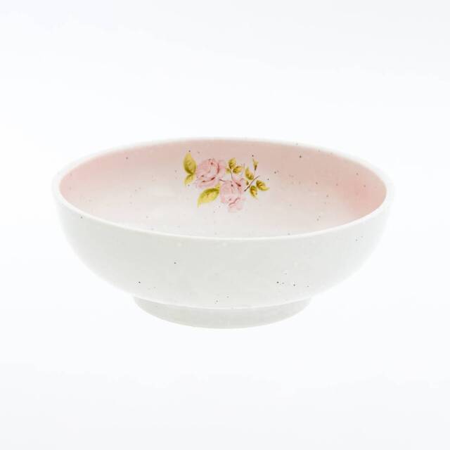 浪漫ダイアナローズ　雪粉引軽量麺鉢 [ご予約商品]