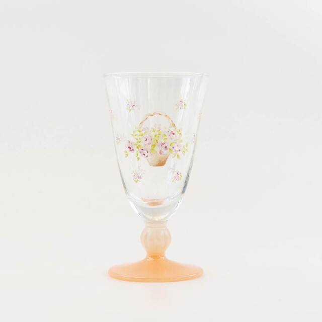 [ご予約商品]ローズバスケット　ワイングラス