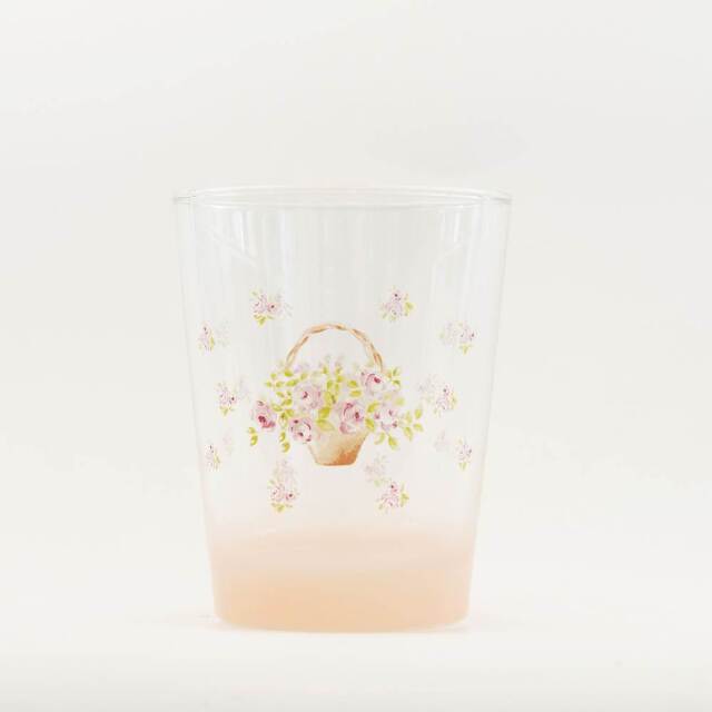 [ご予約商品]ローズバスケット　グラス350ml