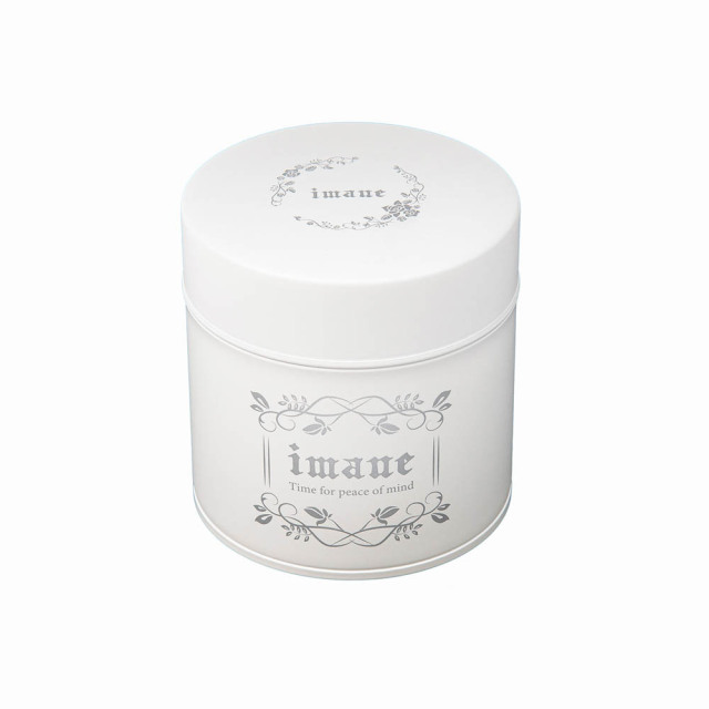 imane缶　アンティークマットホワイト S [数量限定]