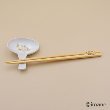 イマンロゴ　若狭塗白木箸