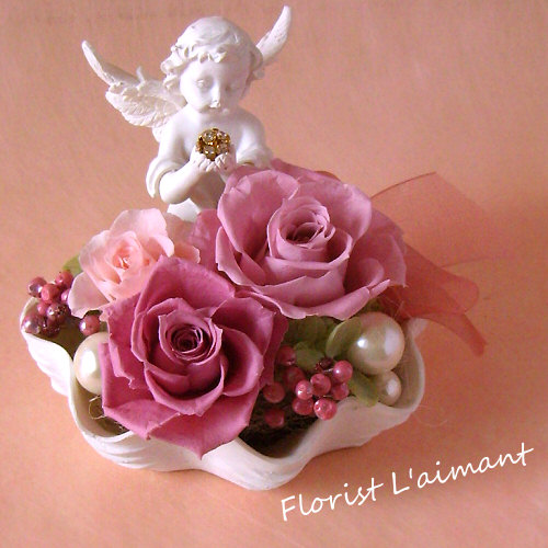 プリザーブドフラワー  「エンゼル・シェル」01