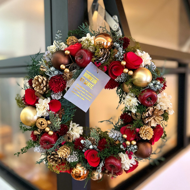 クリスマスリースナチュラル