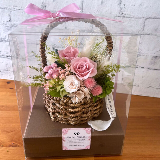 ⭐︎Welzoのプリザーブドフラワー「春うらら」（ピンク）誕生日ギフト ⭐︎Welzoのプリザーブドフラワー「春うらら」（ピンク）誕生日ギフト