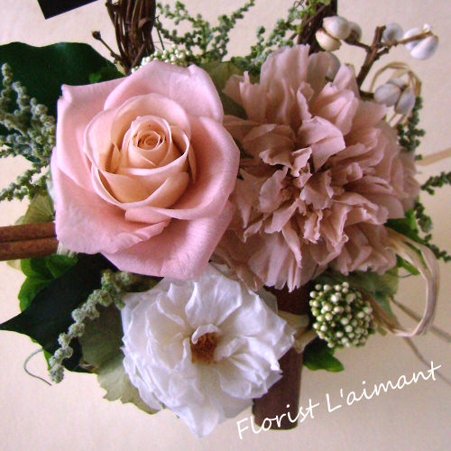 プリザーブドフラワー「フルーレット」ピンク02