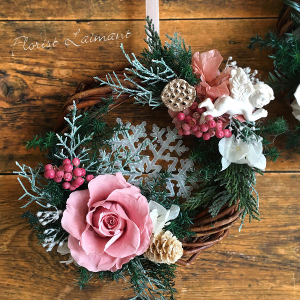 ミニリース（ピンク）01