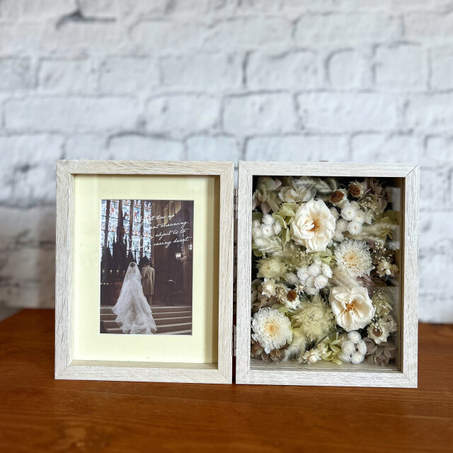 フローリストレマン プリザーブドフラワー フォトフレーム 写真立て 名