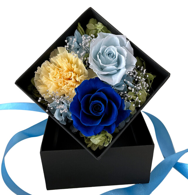 プリザーブドフラワー BOX ボックスアレンジ バラ 誕生日 母の日 父の
