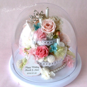 プリザーブドフラワー 花 フラワーケーキ 誕生日プレゼント ｜スクエア