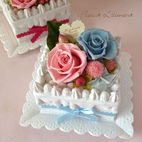 スクエアケーキ（ブルー）01