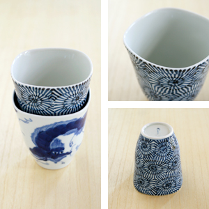 和食器通販ショップ　藍土な休日  そうた窯　龍雲　たこ唐草　角フリーカップ