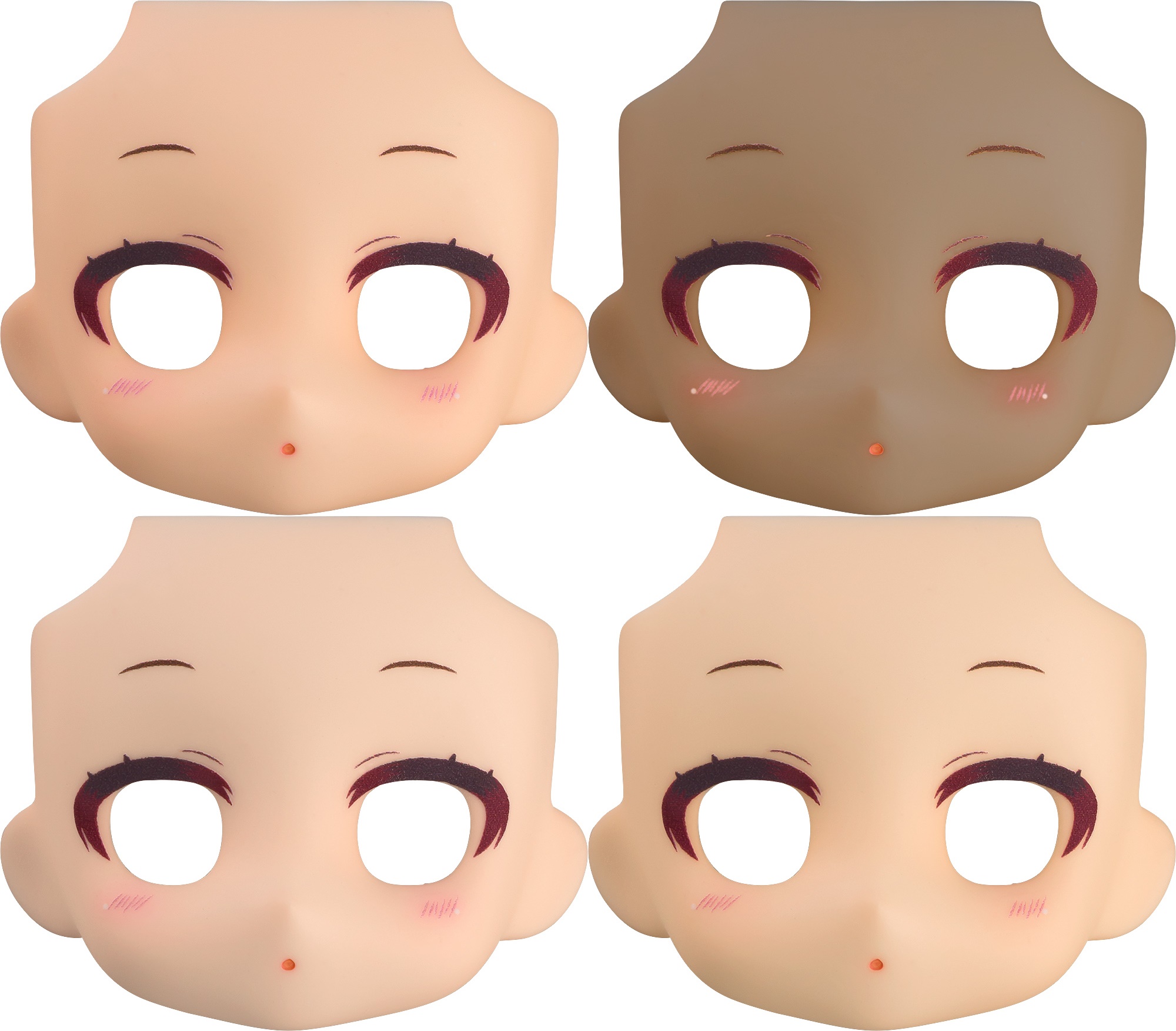 ねんどろいどどーる かすたむフェイスパーツ ジト目:メイク有り