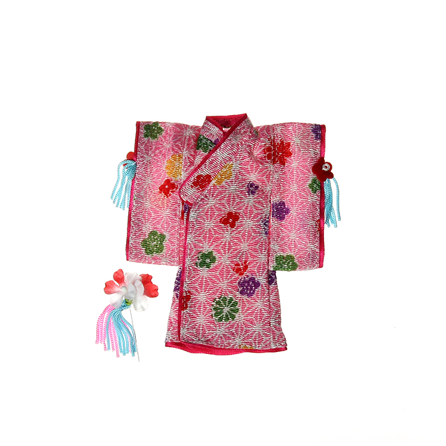 オビツ11用　チビカグヤの羽織と髪飾りセット  11AC-FC013A