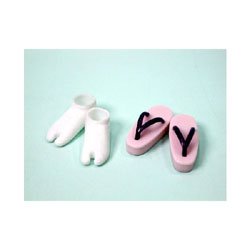 オビツ23・25・27センチ用草履・足袋セット 紫 27SH-F010V